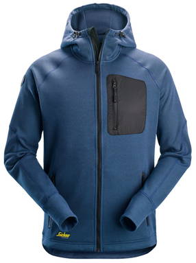 Snickers FlexiWork, Fleece Hoodie met Volledige Rits 8041