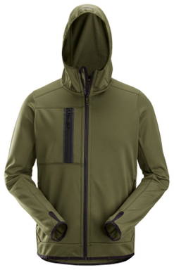 Snickers AllroundWork, Fleece Hoodie met Rits 8058