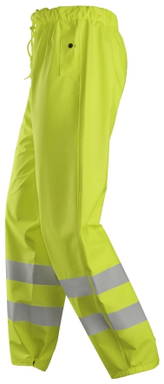 Snickers ProtecWork, Regenbroek PU, High-Vis Klasse 2 8267