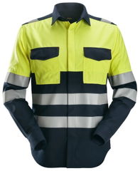 Snickers ProtecWork, Chemise de soudure à manches longues, Haute Visibilité Classe 1 8563