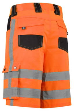 RWS Hochsichtbare kurze Arbeitshose - Fluoreszierendes Orange