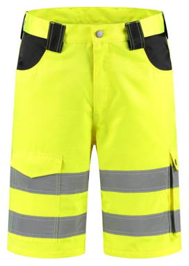 RWS Hochsichtbare kurze Arbeitshose - Fluoreszierendes Gelb
