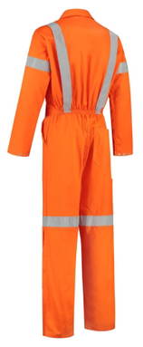 Tropenoverall mit Reflektionsstreifen - Orange