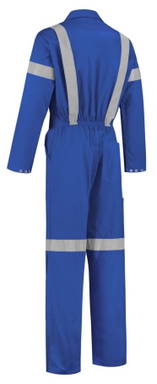 Tropenoverall mit Reflektionsstreifen - Kornblumenblau