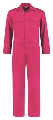 Combinaison enfant polyester/coton - Fuchsia