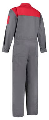 Overall Zweifarbig - Grau/rot
