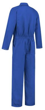 Combinaison polyester/coton - Bleu barbeau