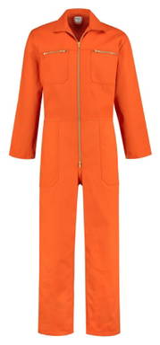 Overall mit Reißverschluss - Orange