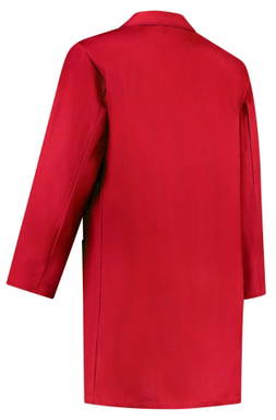 Stofjas met drukknoopsluiting - Rood