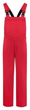 Latzhose Polyester/Baumwolle - Rot