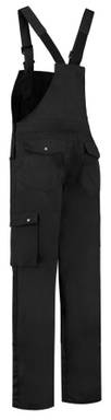 Latzhose mit Cordura-Knietaschen - Schwarz
