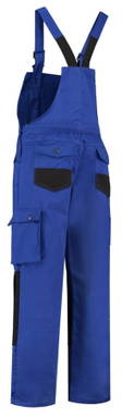 Latzhose mit Cordura-Knietaschen - Kornblumenblau/schwarz