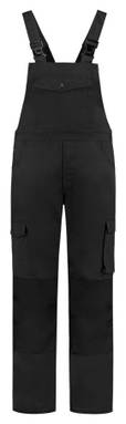 Latzhose mit Cordura-Knietaschen - Schwarz