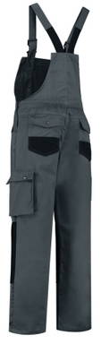 Latzhose mit Cordura-Knietaschen - Graubraun