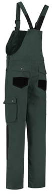 Latzhose mit Cordura-Knietaschen - Flaschengrün/schwarz