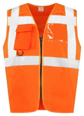 RWS veiligheidsvest met rits - Fluo-oranje