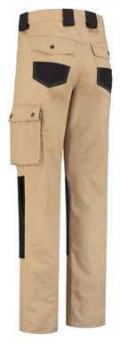 Werkbroek met Cordura kniezakken - Kaki/zwart