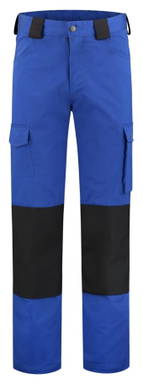 Werkbroek met Cordura kniezakken - Korenblauw/zwart