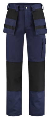 Werkbroek met Cordura kniezakken en holsterzakken - Navy/zwart