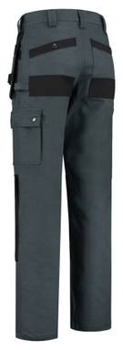 Werkbroek met Cordura kniezakken en holsterzakken - Grijs/zwart
