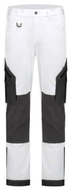 Stretch ripstop werkbroek - Wit/grijs