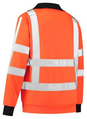 RWS Reißverschluss-Pullover - Fluoreszierendes Orange