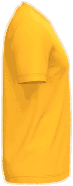 Basis-T-Shirt aus Bio-Baumwolle - Gelb