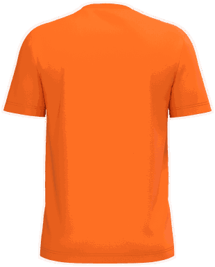 Basis-T-Shirt aus Bio-Baumwolle - Orange