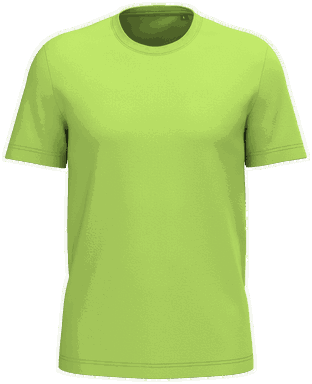Basis-T-Shirt aus Bio-Baumwolle - Limettengrün