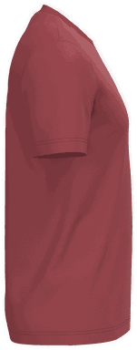 Basis-T-Shirt aus Bio-Baumwolle - Terrakottarot