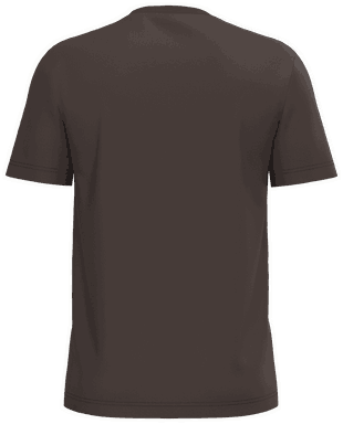 Basis-T-Shirt aus Bio-Baumwolle - Schokolade
