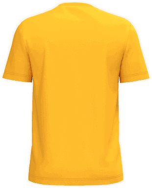Basis-T-Shirt aus Bio-Baumwolle - Gelb
