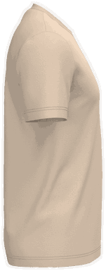 Basis-T-Shirt aus Bio-Baumwolle - Hellbraun