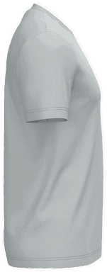 Basis-T-Shirt aus Bio-Baumwolle - Schneegrau