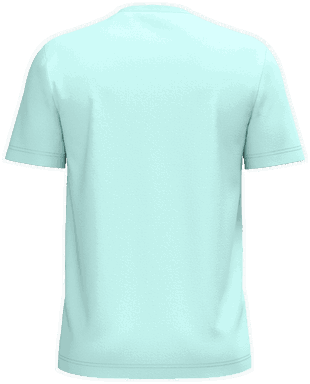 Basis-T-Shirt aus Bio-Baumwolle - Eisminze