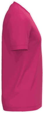 Basis-T-Shirt aus Bio-Baumwolle - Fuchsia