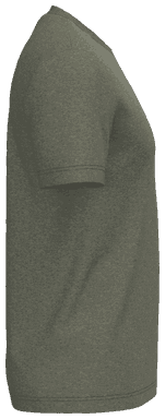 Basis-T-Shirt aus Bio-Baumwolle - Grün marmoriert meliert