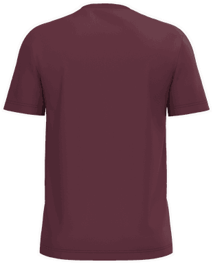Basis-T-Shirt aus Bio-Baumwolle - Weinrot