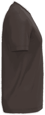 Basis-T-Shirt aus Bio-Baumwolle - Schokolade