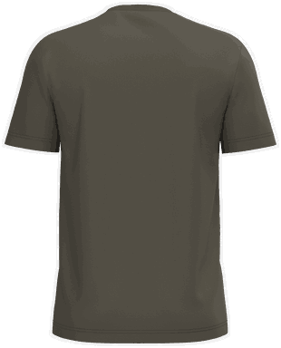 Basis-T-Shirt aus Bio-Baumwolle - Dunkles Khaki