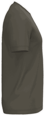 Basis-T-Shirt aus Bio-Baumwolle - Dunkles Khaki