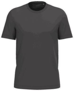 Basis-T-Shirt aus Bio-Baumwolle - Dunkelgrau