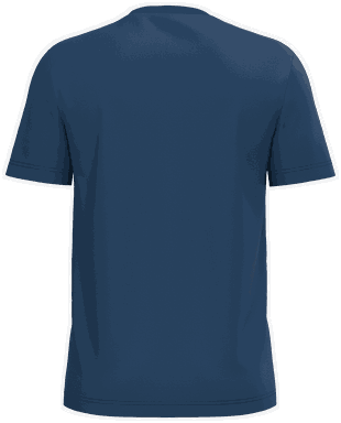 Basis-T-Shirt aus Bio-Baumwolle - Echtes Indigo