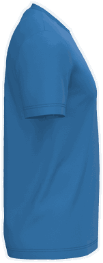 Basis-T-Shirt aus Bio-Baumwolle - Helles Königsblau