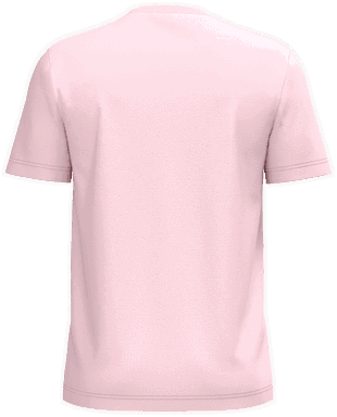 Basis-T-Shirt aus Bio-Baumwolle - Blassrosa