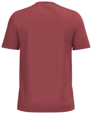 Basis-T-Shirt aus Bio-Baumwolle - Terrakottarot
