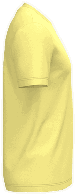 Basis-T-Shirt aus Bio-Baumwolle - Zitronengelb