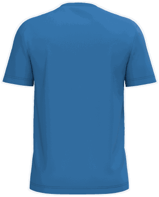 Basis-T-Shirt aus Bio-Baumwolle - Helles Königsblau