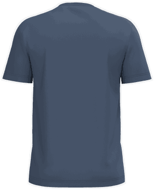 Basis-T-Shirt aus Bio-Baumwolle - Tiefblau