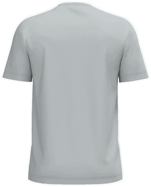 Basis-T-Shirt aus Bio-Baumwolle - Schneegrau